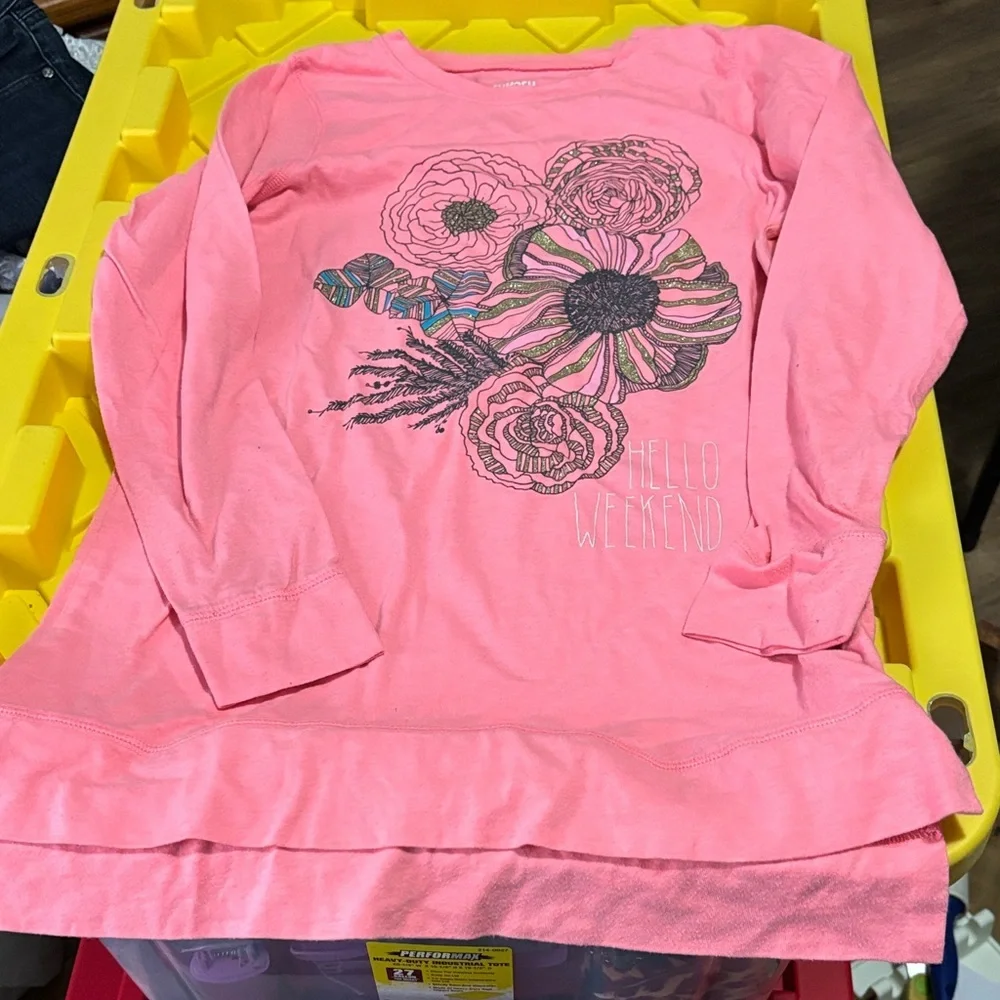 OshKosh B'gosh Pink Floral Long Sleeve Tee